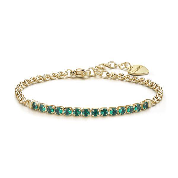 Sagapò Bracciale tennis con zirconi verdi