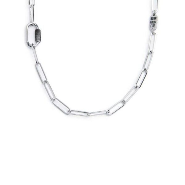 Marlù collana catena a maglia larga diamantata