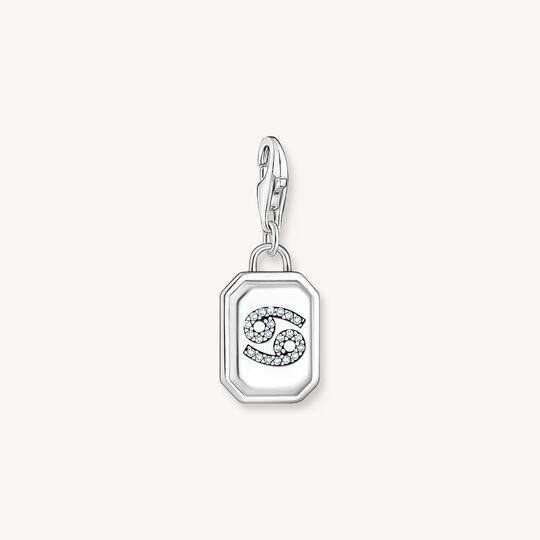 Haribo Ciondolo charm segno zodiacale cancro in argento con zirconi bianchi