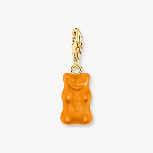 Haribo Ciondolo charm orsetto arancione in argento