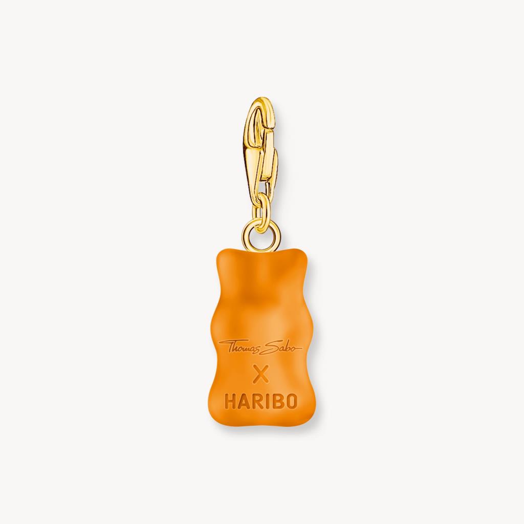 Haribo Ciondolo charm orsetto arancione in argento - Image 2