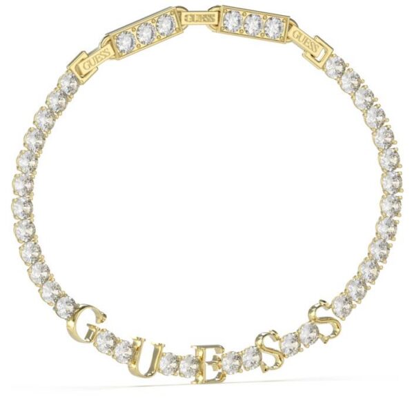 Guess Bracciale tennis con zirconi bianchi