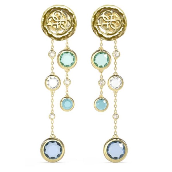 Guess Orecchini a zirconi azzurri