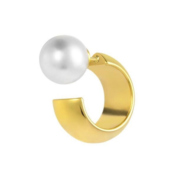 Marlù orecchini donna con pietra di colore bianco