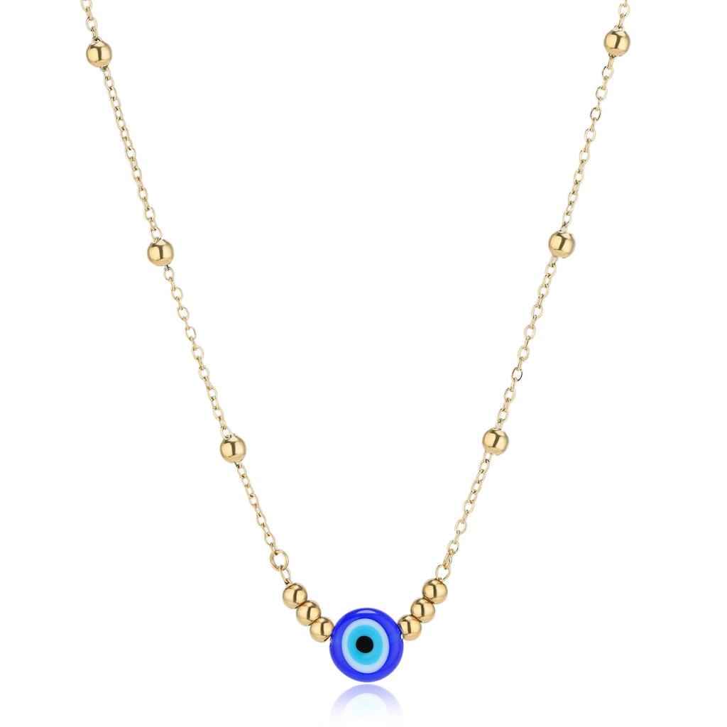 Sagapò Collana catena con occhio di nazar azzurro