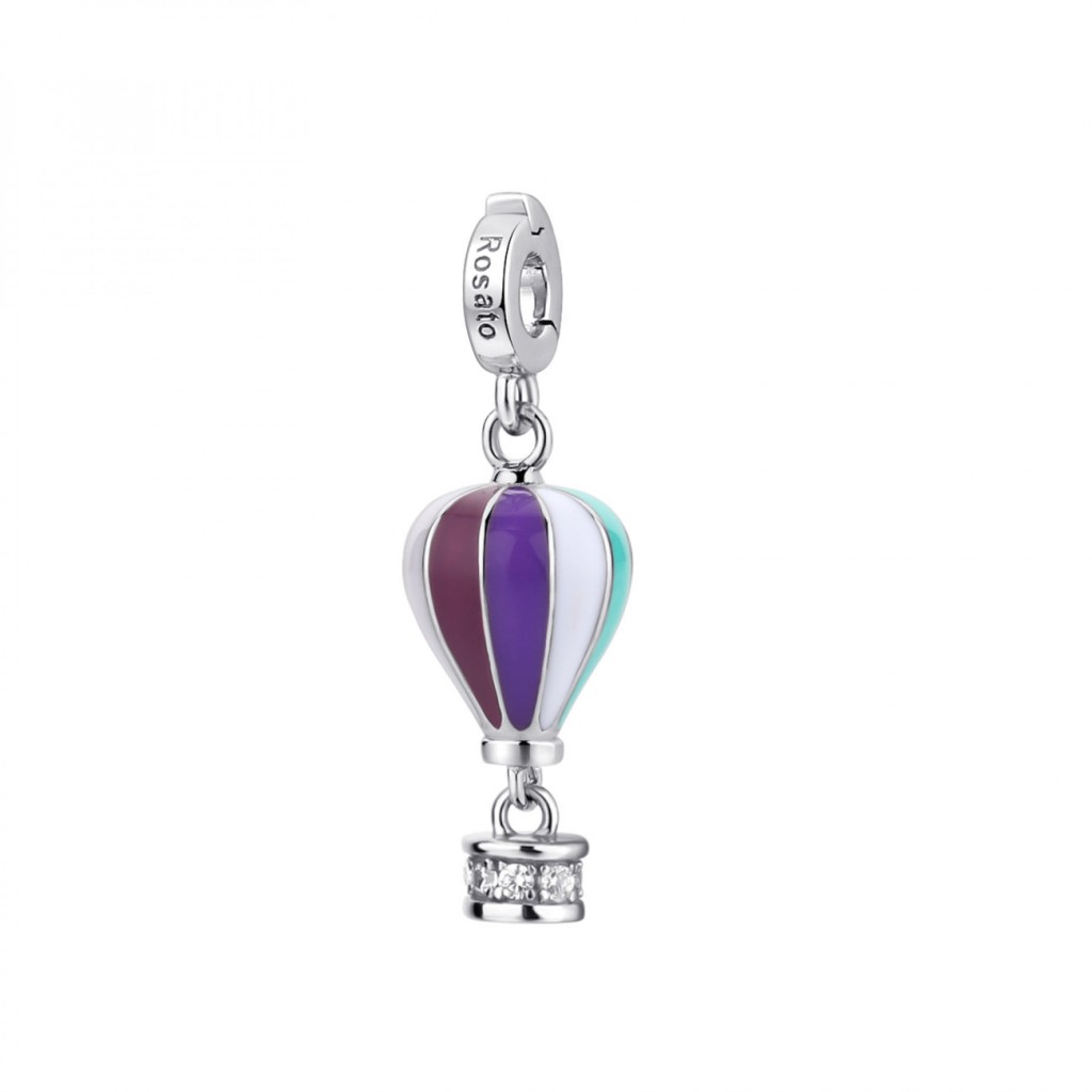 Rosato Ciondolo charm mongolfiera in argento