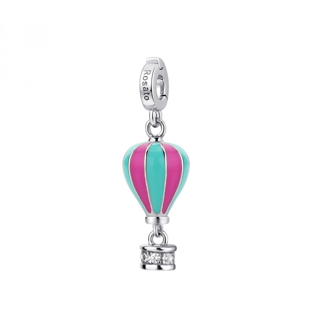 Rosato Ciondolo charm mongolfiera in argento