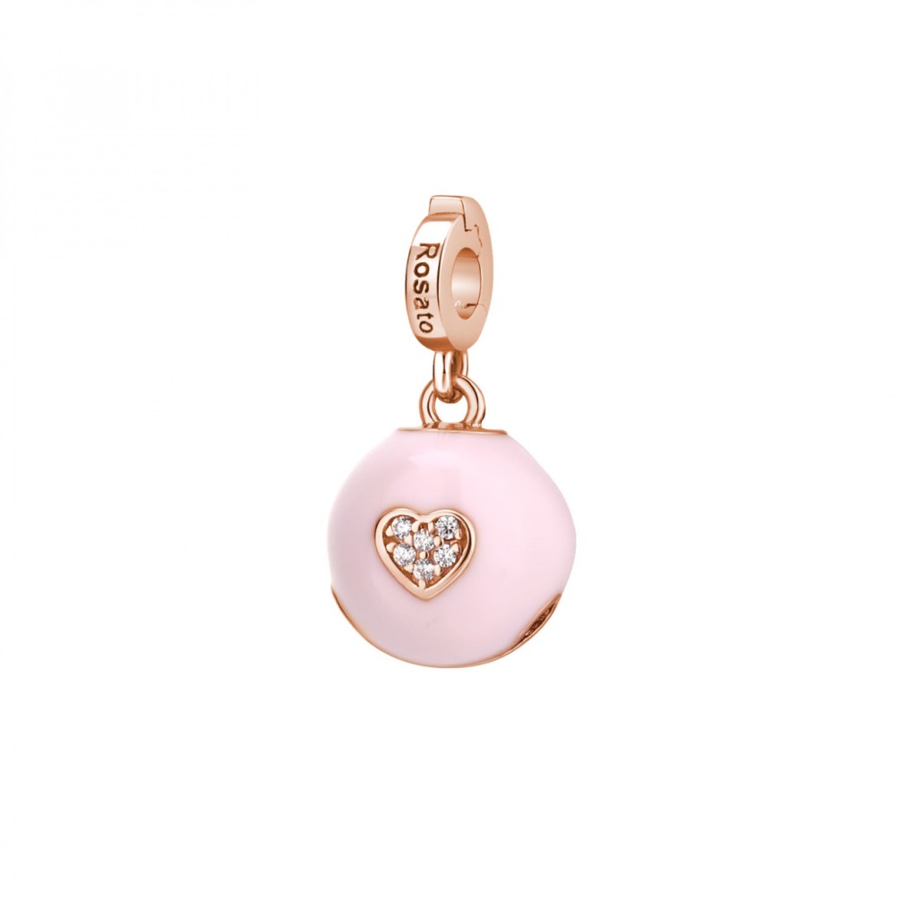 Rosato Ciondolo sfera in argento