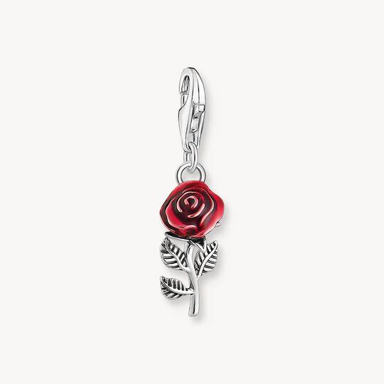 Haribo Ciondolo charm rosa rossa in argento
