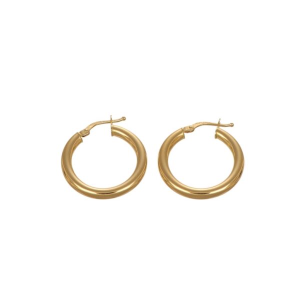 GDG Jewels orecchini a cerchio in oro giallo 750 diametro 2,2 cm