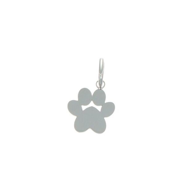 GDG Jewels ciondolo in oro bianco zampetta dal design essenziale e raffinato