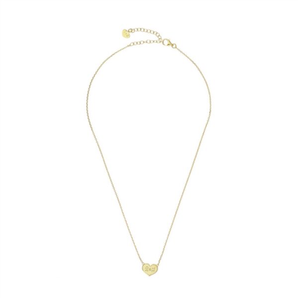 IO & TE Collana catena in argento con cuore argento 925