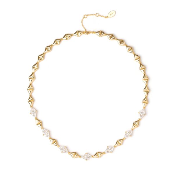 Sodini Girocollo in ottone con zirconi bianchi