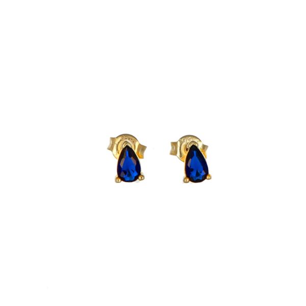 Laura P Jewels orecchini donna con pietra di colore blu