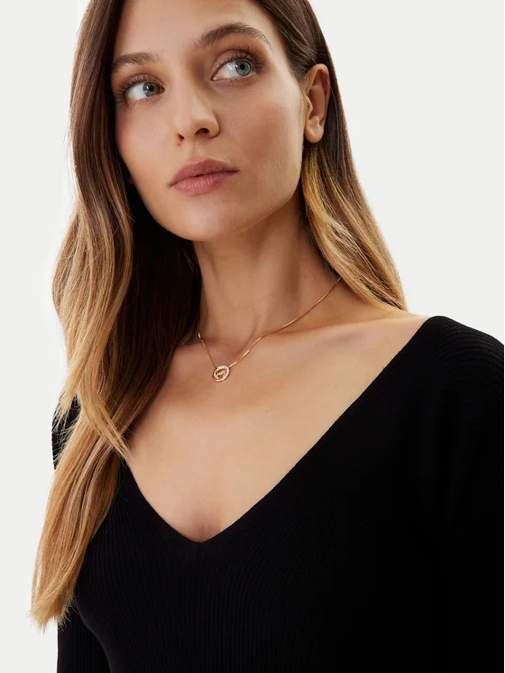 Guess collana veneziana con ciondolo cuore con zirconi bianchi - Image 2