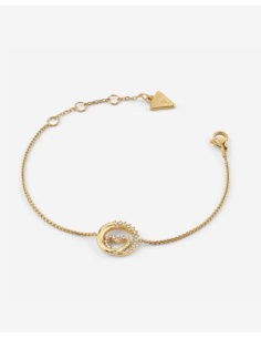 Guess bracciale con cuore zirconi bianchi