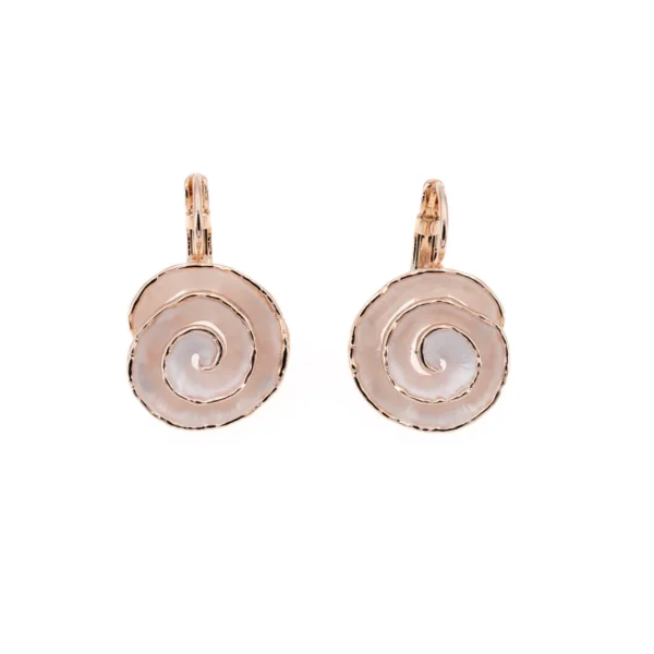 KLK orecchini pendenti a spirale in zama dipinti a mano