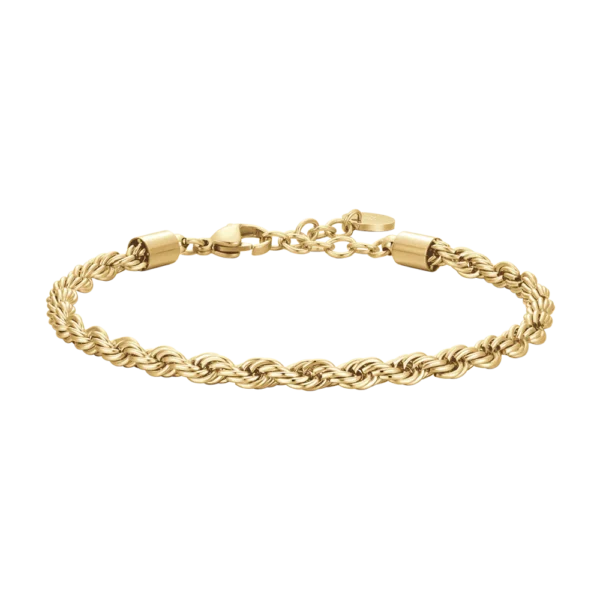 Luca Barra Bracciali torcion ip gold in acciaio