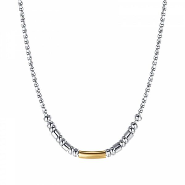 Luca Barra Collana catena con elementi dorati