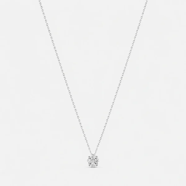 GDG Jewels collana in oro bianco con Ciondolo Magic e diamanti bianchi