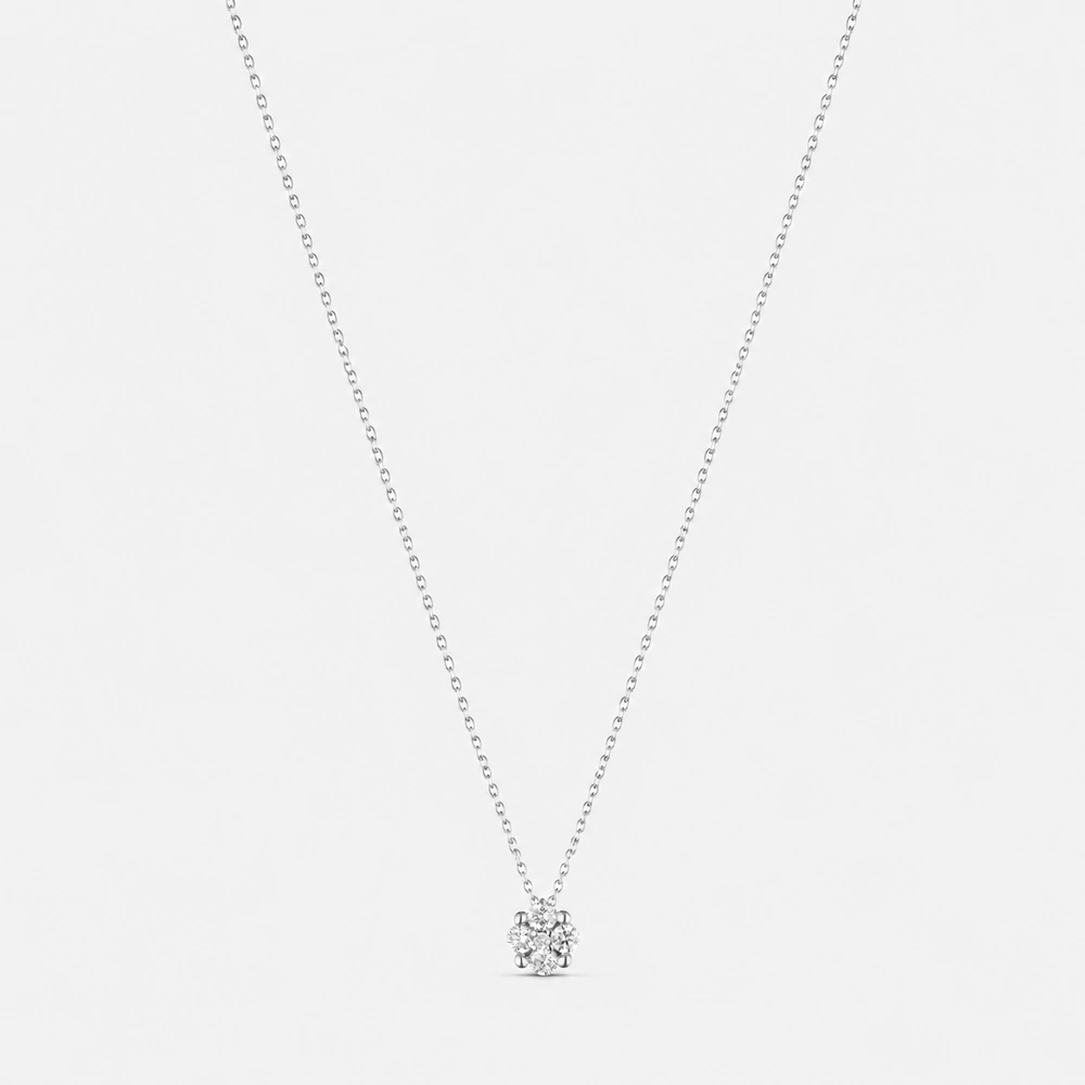 GDG Jewels collana in oro bianco con Ciondolo Magic e diamanti bianchi