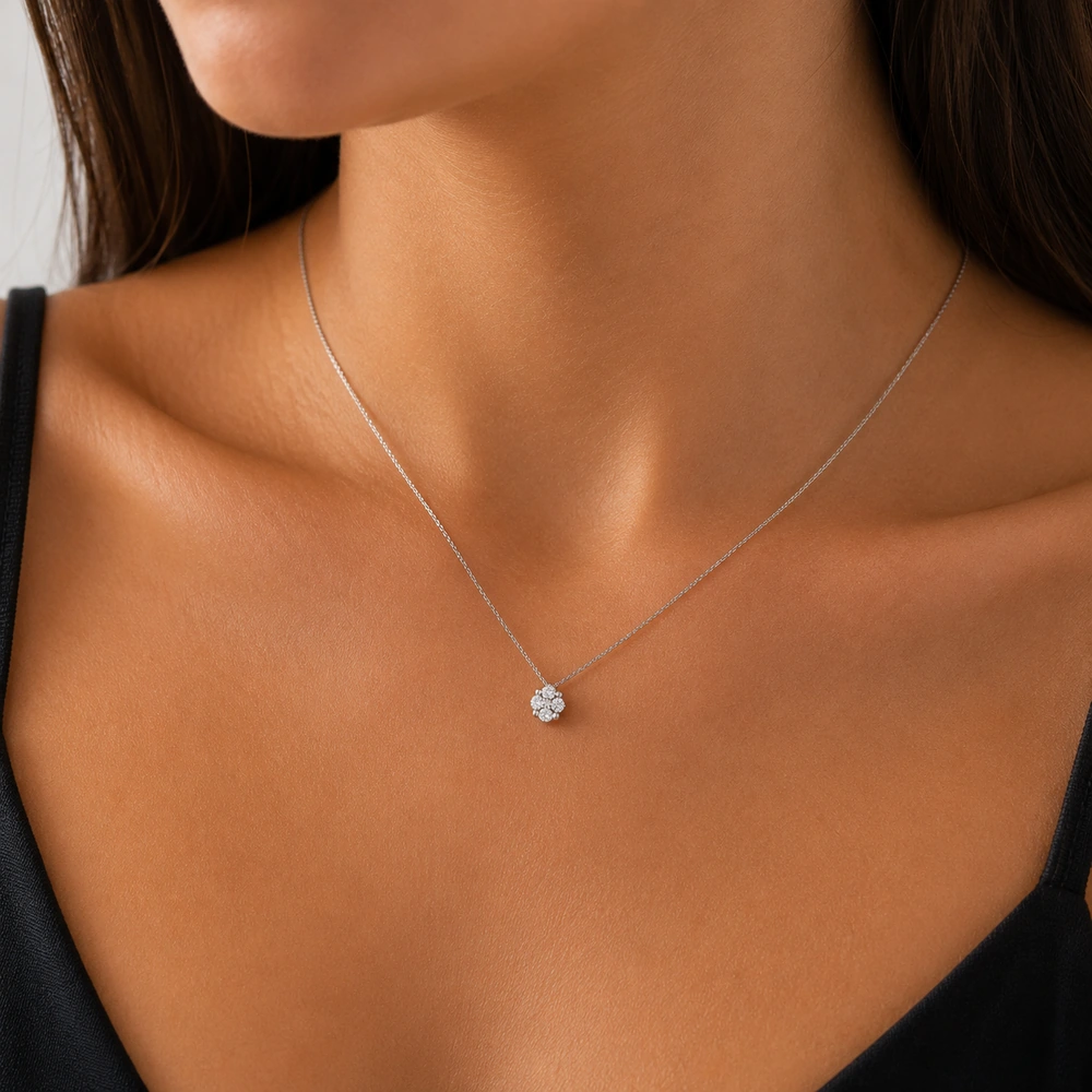 GDG Jewels collana in oro bianco con Ciondolo Magic e diamanti bianchi - Image 2