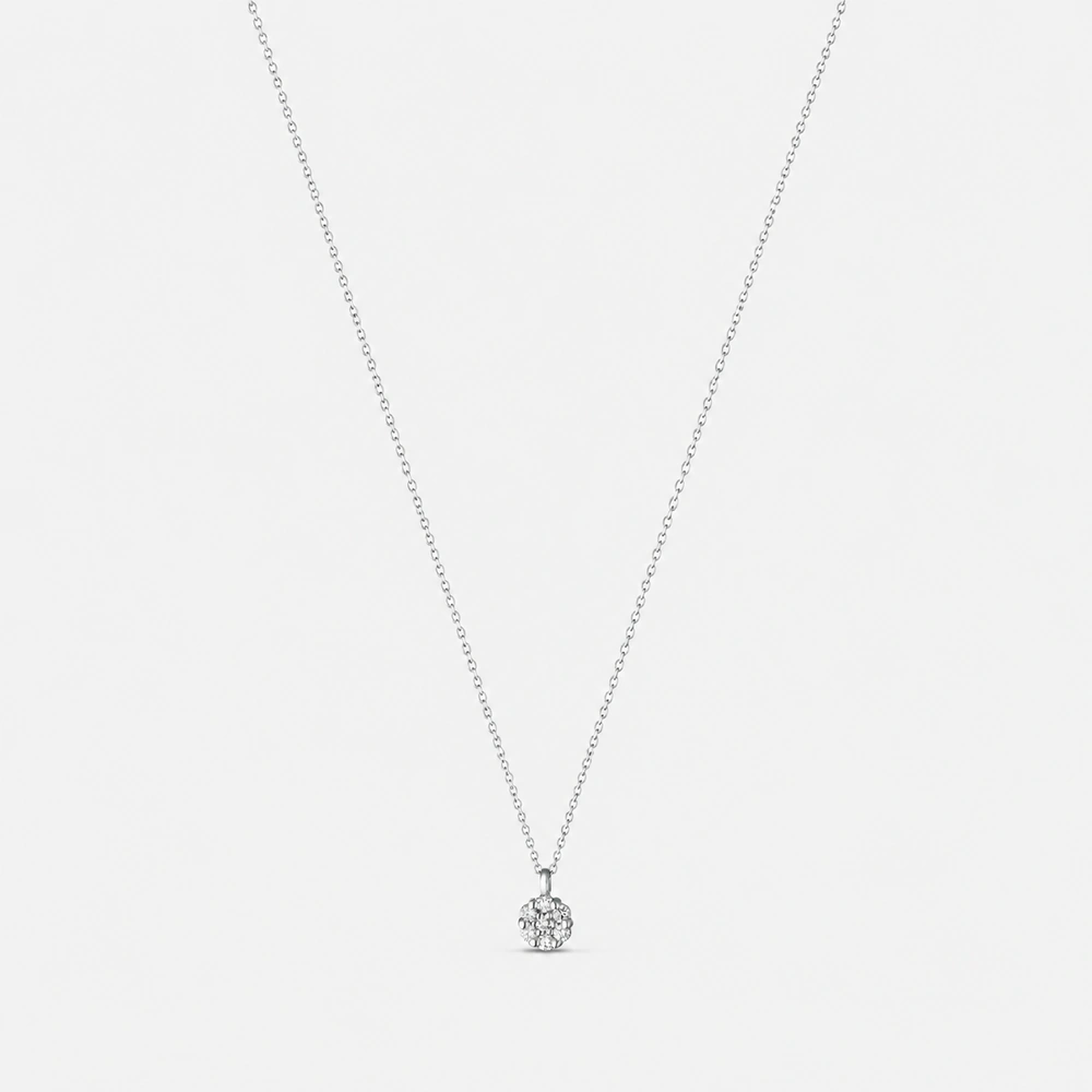 GDG Jewels collana in oro bianco con ciondolo magic e diamanti bianchi
