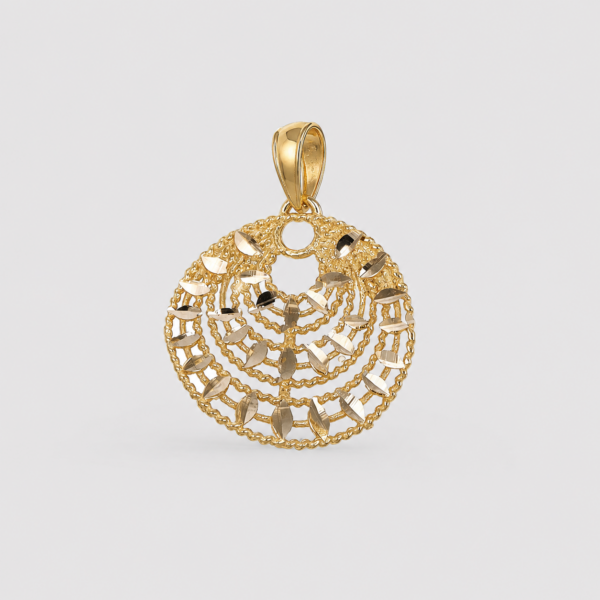 GDG Jewels ciondolo in oro con lavorazione in due ori sfumati