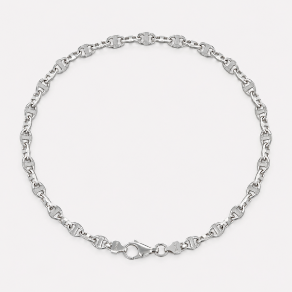 GDG Jewels bracciale maglia marinara in oro bianco
