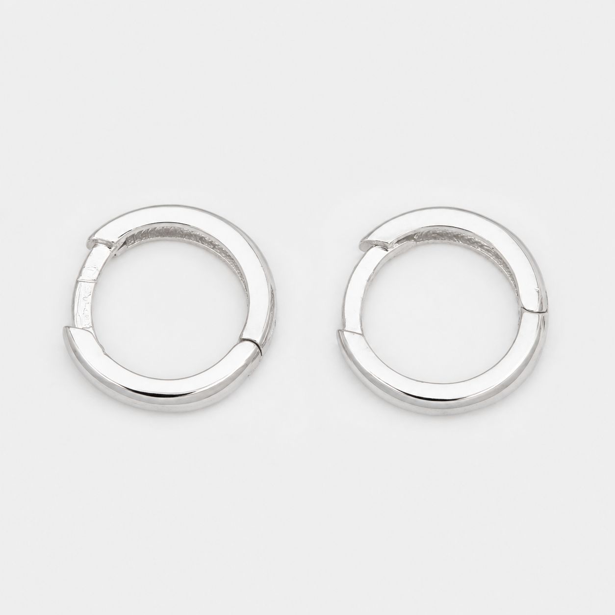 GDG Jewels orecchini a cerchietto in oro bianco
