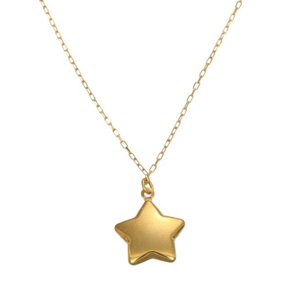 Facco Collana catena con stella in oro giallo