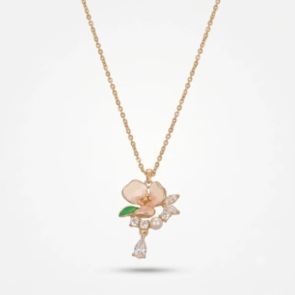 Cuori Milano Collana catena con ciondolo fiore in argento