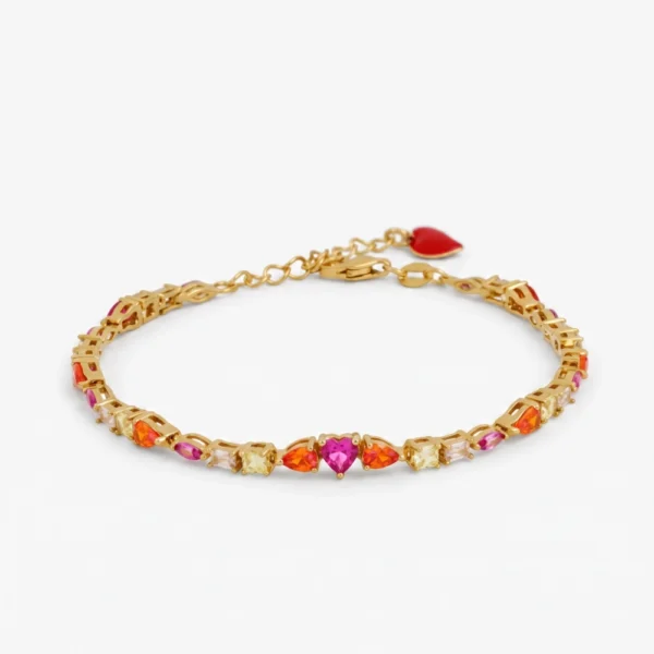 Cuori Milano Bracciale argento con zirconi colorati