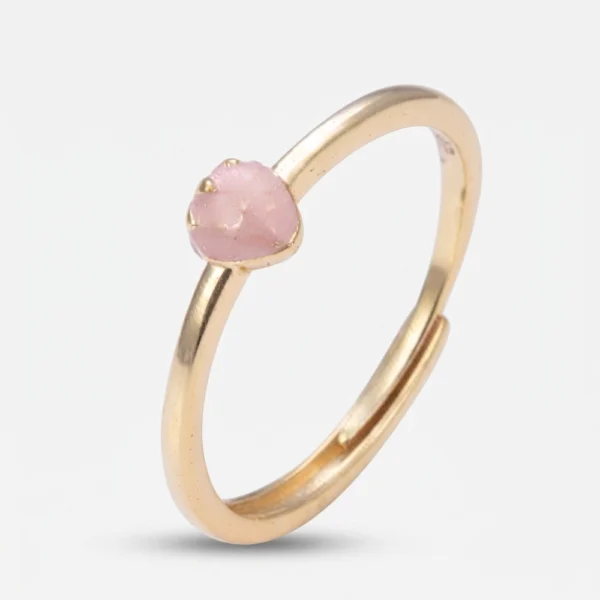 GDG jewels anello in argento con zirconi rosa