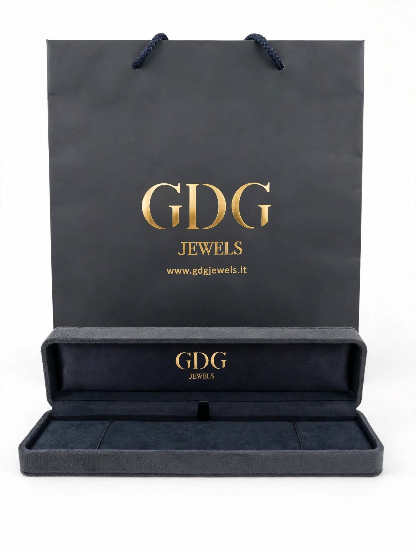 GDG Jewels bracciale maglia figaro in oro bicolore - Image 3