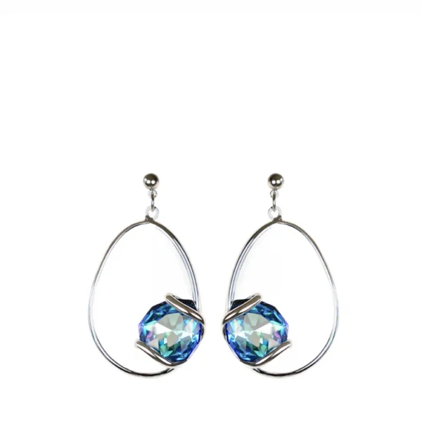 Andrea Marazzini Orecchini con cristalli azzurra