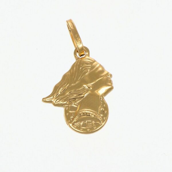 GDG Jewels ciondolo Dea Bendata amuleto in oro giallo 750