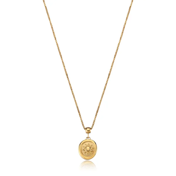 Sagapò collana coda di topo con pendente sole da 45 cm