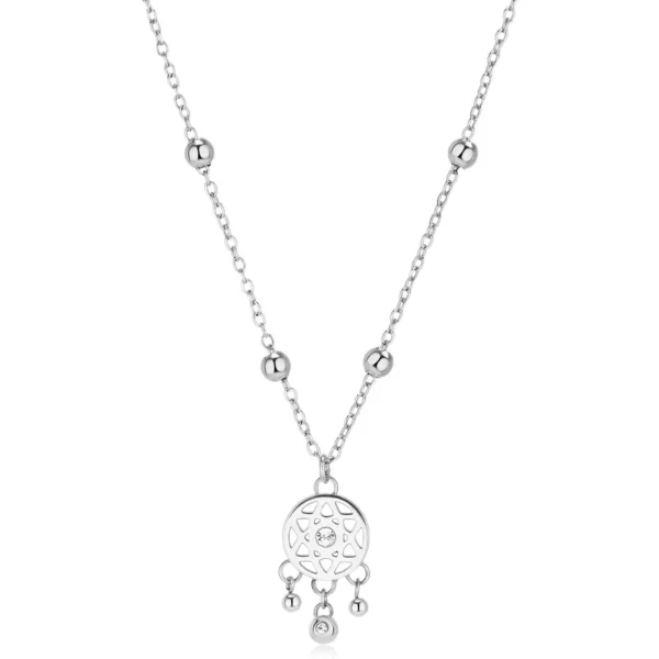 Sagapò collana a catena con pendente acchiappa sogni da 45 cm