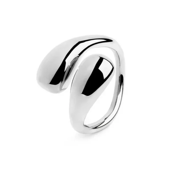 Marlù anello bombato contrariè a doppia goccia misura 10