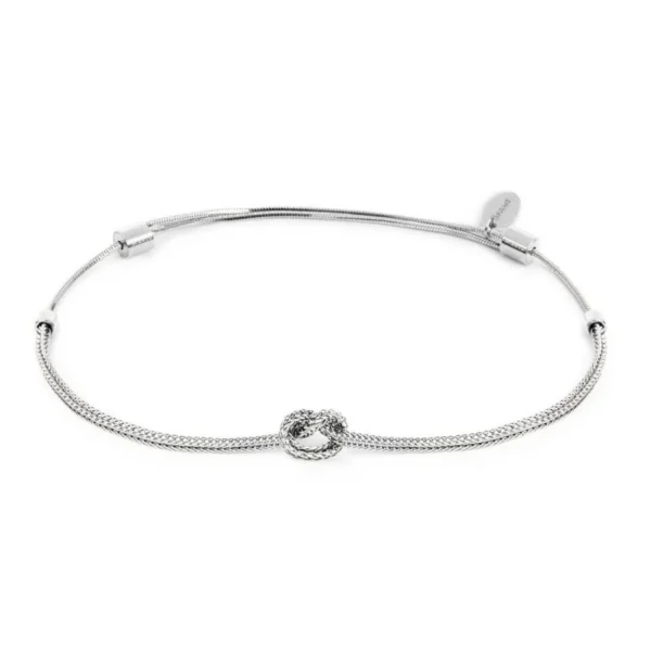 Marlù bracciale snake regolabile con nodo e catena foxtail "Knoted"