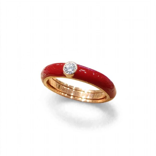 Labrioro Anello in argento con pietre sintetiche